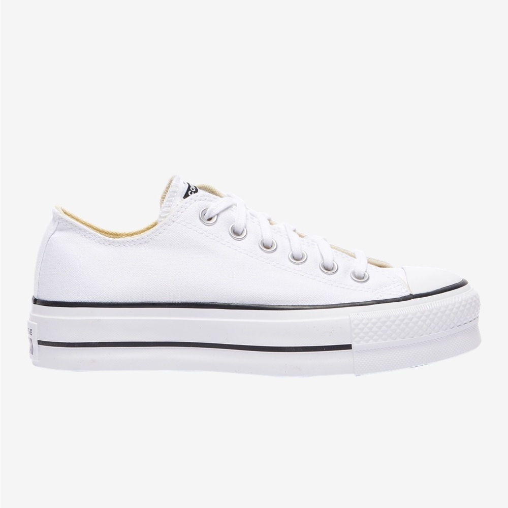 Converse White Platform Sneakers - Picture 3 of 7